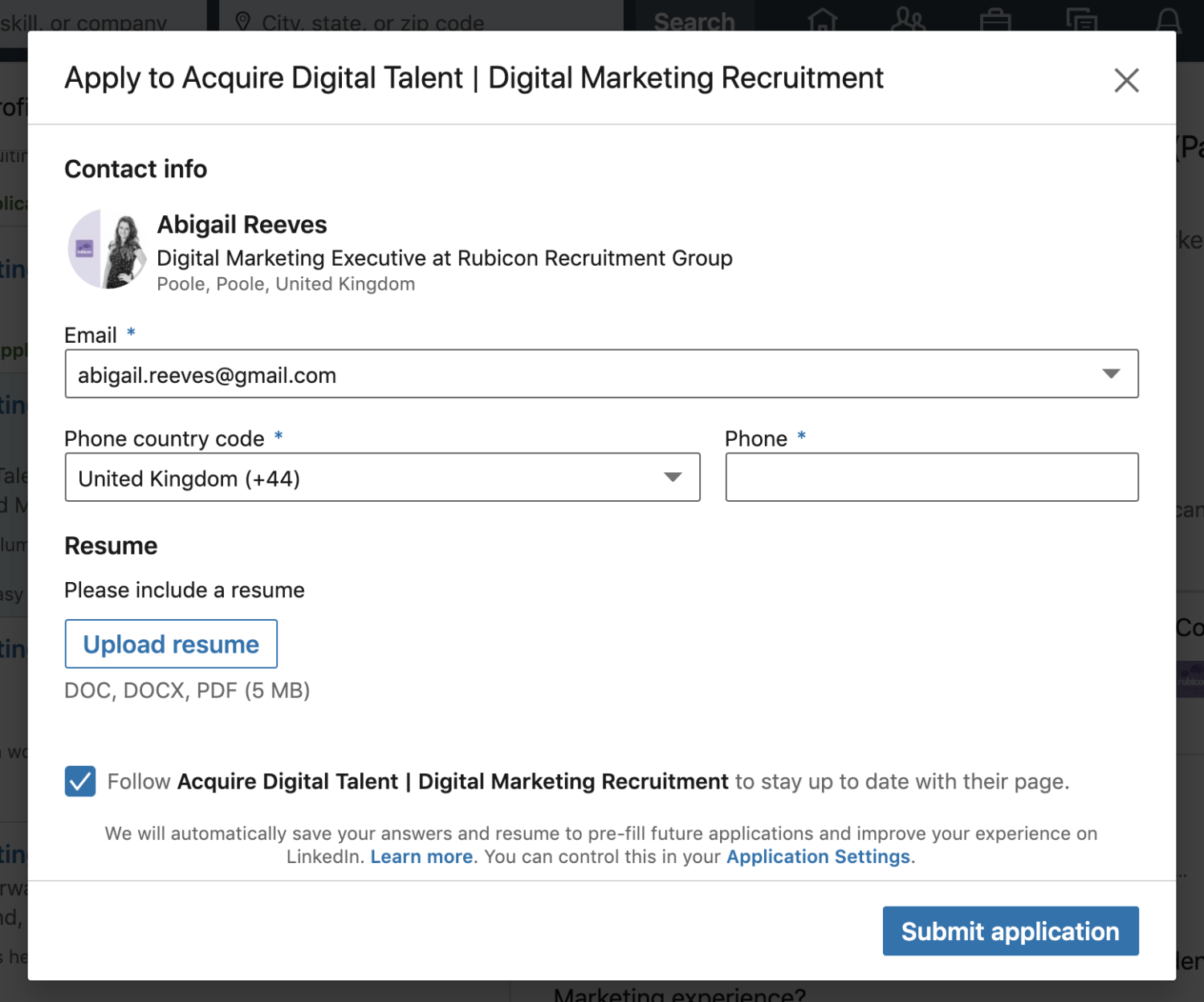 How to easy apply on LinkedIn - Rubicon Recruitment